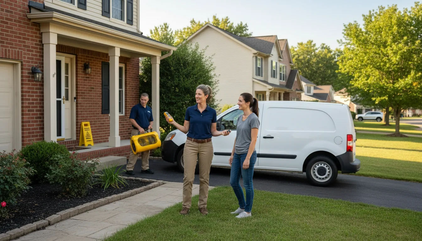Residential water damage restoration in Harsens Island, MI